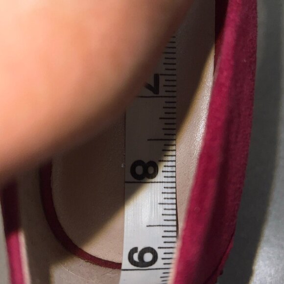 Nine West Pink Suede High Crystals Embellished Heels - Picture 9 of 10